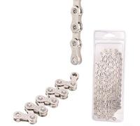 Gdfnmogo Cadena de aleación de acero para bicicletas de carretera de 6/7/8/9/10/11 velocidades, pasadores y rodillos endurecidos, eje interior reforzado, 114 eslabones (velocidad única (10 velocidades