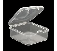 Gdfnmogo Caja de cebo de pesca portátil para pescadores de agua dulce y salada, contenedor de almacenamiento de anzuelo de plástico transparente con compacto 4.5 x 4.5 x