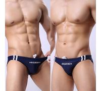 Gdfnmogo Calzoncillos de natación para hombre, parte inferior de bikini de talle bajo en nailon elástico, transpirable, de secado rápido, para hombre, pantalones cortos de natación de playa, para