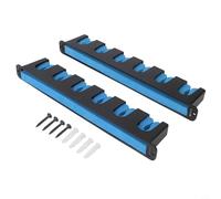 Gdfnmogo Caña con soporte para pesca de construcción para Eva 6 Garage Abs Plus para protección que ahorra espacio, estructura acolchada horizontal para cañas de montaje en pared (negro y azul)