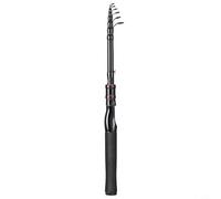 Gdfnmogo Caña de pescar telescópica, construcción de fibra de carbono para mayor resistencia y sensibilidad, acción rápida media-pesada, 150-210 cm, plegable, ligera 100-133 g (S210 2,1 m)