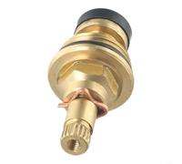 Gdfnmogo Cartucho de cerámica de latón núcleo de válvula G1/2 20 dientes pieza de repuesto para cocina baño lavabo grifo mezclador individual doble mango agua fría caliente