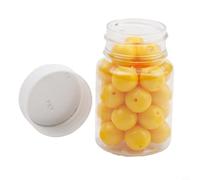 Gdfnmogo Cebo de bola flotante en sabor a maíz, cuentas de pesca de silicona de 8 mm, cebo suave para pesca de carpa, cuentas flotantes de pesca amarillas para pesca de contabilidad y fondo