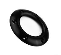 Gdfnmogo Centro de volante de 6 pernos para anillo para MOMO y para NRG, aluminio 6061 anodizado negro, 84 mm de diámetro, compatible con volantes de 6 agujeros