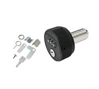 Gdfnmogo Cerradura de cámara con contraseña con llave para cajones y armarios, diseño robusto con llave de gestión para códigos olvidados (40 mm, negro)