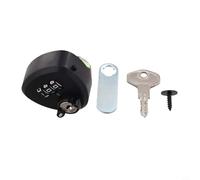 Gdfnmogo Cerradura de leva de combinación de 3 dígitos de aleación de zinc de 20 mm y 25 mm con llave para buzón, cajón, armario, puerta y taquilla (20 mm, negro)