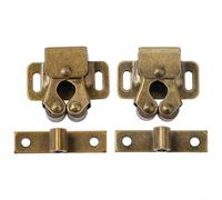 Gdfnmogo Cierre de doble rodillo para puerta de armario, para autocaravanas, barcos, caravanas, vehículos marinos, accesorios de seguridad de acero inoxidable (dorado)