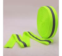 Gdfnmogo Cinta de línea de límite de voleibol de playa, correa de poliéster con tira reflectante, 5 cm de ancho x 100 m de largo, para pistas de atletismo y deportes al aire libre (verde)