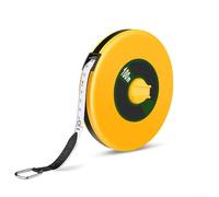 Gdfnmogo Cinta métrica de fibra de vidrio de 10 m, 20 m, 30 m, 50 m y 100 m, medición de distancia de construcción de fibra de larga duración con mango ergonómico, marcas altamente visibles para (100