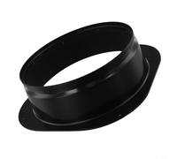 Gdfnmogo Conector de junta de brida cuadrada a redonda de plástico para conducto de ventilación, material de polipropileno, exterior liso para baja resistencia al aire, salida de entrada de aire