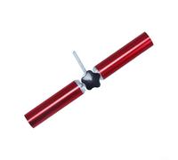 Gdfnmogo Conector de poste de horquilla en Y de aleación de aluminio con diseño ajustable de 180°, accesorio de barra de toldo de 33 mm de diámetro para tipi, doble pico y campamento (rojo)