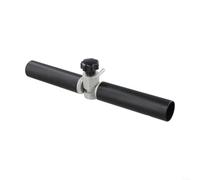 Gdfnmogo Conector de poste de tienda en forma de Y para toldo y tipi, adaptador de barra de aluminio ajustable de 180 grados, accesorio de camping negro y rojo de 33 mm de diámetro (negro)