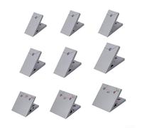 Gdfnmogo Conector de soporte angular para perfiles de aluminio, cierre de junta rígida de 45°, construcción de aleación de aluminio ligera, adecuado para series 2020-6060 (4040)