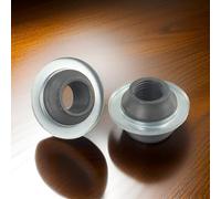 Gdfnmogo Conos de cubo para ruedas de bicicleta, tuercas cónicas de eje de 3/8 pulgadas para ejes traseros sólidos, componentes de cubo de rueda de bicicleta compatibles con menos gastos