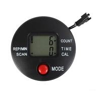 Gdfnmogo Contador de máquina paso a paso, pantalla digital para ejercicio para bicicleta, rastrea pasos y quema de calorías, construcción de plástico duradero, gimnasio y ajuste en casa