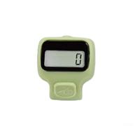 Gdfnmogo Contador electrónico de mano con pantalla LED, clicker ergonómico para contar hasta 99,999, botón silencioso duradero, agarre cómodo (verde)
