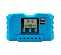 Gdfnmogo Controlador de carga solar de 12 V 24 V 10 A 20 A 30 A con pantalla LCD para sistema fotovoltaico, regulador con botón táctil y protección de sobrecarga (30 A)