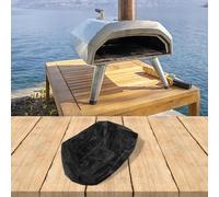 Gdfnmogo Cozze 90347 - Funda para horno de pizza a gas, tela Oxford 420D, resistente al viento, con correas de hebilla ajustables y cordón, color negro (62 x 62 x 28 cm)