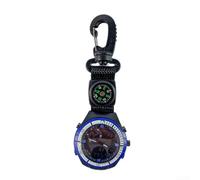 Gdfnmogo Cronómetro de bolsillo multifuncional con, retroiluminación luminosa, alarma y temporizador, para senderismo, camping, escalada, deportes al aire libre, equipos de entrenamiento (azul)