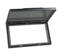 Gdfnmogo Cubierta de interruptor de pared de baño ultrafina de 2 cm para enchufe doble tipo 86, placa de pared de policarbonato resistente a salpicaduras y segura para niños (negro)