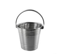 Gdfnmogo Cubo de hielo de acero inoxidable, enfriador portátil de 1,5 L con asa, diseño a prueba de fugas resistente al óxido, lo que garantiza un fácil transporte y un agarre cómodo para B (A)