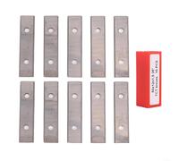 Gdfnmogo Cuchillas de corte de inserción reversible de carburo, Herramienta de carpintería de doble filo de 50X12x1.5mm, Ranura de cuchilla de cabezal de corte cepilladora, Cuchillas raspadoras de