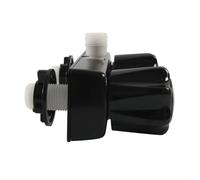 Gdfnmogo Desviador de válvula de grifo de ducha para caravana, hecho de material ABS, diseño de doble perilla, garantiza un rendimiento duradero para duchas de remolques de viaje (color negro)