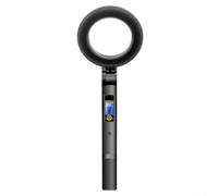 Gdfnmogo Detector de metales portátil con alarma, escáner de alta sensibilidad para detección de seguridad, modos de detección de vibración silenciosa y zumbador, alimentación de 9 V, DM3005A negro