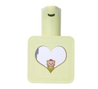 Gdfnmogo Dispensador automático de jabón de espuma, recargable por USB, 400 ml, montado en la pared, sin contacto para niños y baños, plástico ABS (amarillo limón)