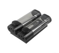 Gdfnmogo Dispensador de jabón de pared para baño y ducha, dispensador manual de jabón líquido de triple cabezal con material ABS, negro, para uso doméstico y hotel (doble)