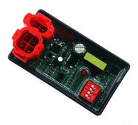 Gdfnmogo Encendedor de motocicleta con ajuste de código de dial para CG125 para GY6 110 DY Series, módulo de encendido de conversión de CA CC transparente, rojo (D)