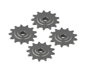 Gdfnmogo Engranajes de motor de aleación 13T para cadena eléctrica 410, paquete de 4 piñones compatibles con motores de cubo 1016Z, Z3 y 1018, 11 mm ID, 58 mm de diámetro exterior, 3 mm T