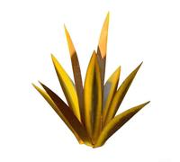 Gdfnmogo Escultura de planta de agave de metal de 27 cm, estilo rústico de tequila, impermeable, estatua de jardín interior al aire libre, adorno decorativo para patio, césped, terraza, estanque