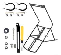 Gdfnmogo Estante delantero de la bicicleta con el cuerpo de la aleación de aluminio y los elementos estructurales de acero Rendimiento a largo plazo en todo clima (C)
