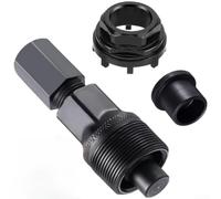 Gdfnmogo Extractor de manivela de bicicleta de acero al carbono para bicicletas plegables de carretera de montaña, kit de herramientas de extracción de manivela resistente para reparación de pedalier