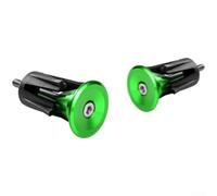 Gdfnmogo Extremo de manillar de bicicleta de aluminio anodizado, para barras de 15-23.5 mm, barra de aleación ligera con herramienta hexagonal, para ciclismo MTB de carretera, ajuste seguro (verde)