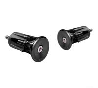 Gdfnmogo Extremo de manillar de bicicleta de aluminio anodizado, para barras de 15-23.5 mm, barra de aleación ligera con herramienta hexagonal, para ciclismo MTB de carretera, ajuste seguro (negro)