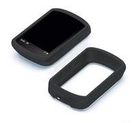 Gdfnmogo Funda protectora de silicona, Para Garmin Edge 540 & Edge 840 Bike Computer, Con película de pantalla HD, Cubierta suave a prueba de golpes, para unidad GPS de ciclismo (negro)
