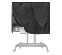 Gdfnmogo Funda protectora impermeable para soporte de TV móvil, para pantalla de televisión de 45 a 60 pulgadas con correa inferior ajustable y hebillas internas (negro)