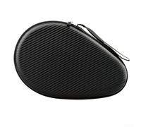 Gdfnmogo Funda rígida para raqueta de tenis de mesa, cubierta de EVA, a prueba de golpes, bolsa de almacenamiento protectora para 2 paletas y pelotas de ping pong, forma de calabaza (negro) 2) (1)