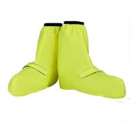 Gdfnmogo Fundas reflectantes impermeables para zapatos de ciclismo con correas ajustables y corte de tacos para bicicleta de carretera MTB, cubrezapatos de alta visibilidad amarillo y verde para