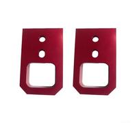 Gdfnmogo Ganchos de remolque de metal, acabado rojo duradero, resistentes a la corrosión, compatibles con necesidades de remolque de camionetas y SUV, conexión segura (rojo)