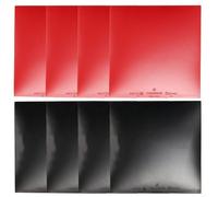 Gdfnmogo Goma de tenis de mesa, paquete de 8 unidades, esponja dura de ataque rápido para goma de ping pong, tipo inverso de 0.86 pulgadas de grosor, gomas rojas y negras para bate