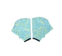 Gdfnmogo Guantes de natación con aletas de mano - Paleta de dedo para natación, buceo y surf - Nailon antideslizante, transpirable, ligero - 1 par (S/M/L) - 17-18 cm lente (turquesa)