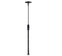 Gdfnmogo Herramienta de medición de leña ajustable con eje telescópico y base magnética para motosierra, cortador de leña de acero de 16 a 26 pulgadas para estufas de calefacción doméstica