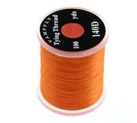 Gdfnmogo Hilo de pesca de poliéster 100 m, 140D, 0,2 mm de diámetro, carrete grande sin encerar para vendaje de moscas y accesorios de hilo dental (naranja)
