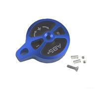 Gdfnmogo Horquilla de suspensión de bicicleta de montaña, kit de tapa de control manual Construcción de aluminio, con piezas de montaje de interruptor de bloqueo (azul)