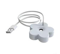 Gdfnmogo Humidificador USB portátil con diseño creativo de flores, difusor de aromaterapia de escritorio, mini atomizador de agua, para oficina, hogar, coche, funcionamiento silencioso (A)
