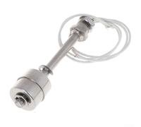 Gdfnmogo Interruptor de flotador de acero inoxidable para control de nivel de agua en tanques, 45-200 mm, sensor de longitud configurable resistente para drenaje de fontanería W (100 mm)