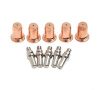 Gdfnmogo IPT 60 - Kit de consumibles de corte de plasma con 5 electrodos y 5 boquillas de 0.1 mm compatibles con Everlast para PowerPlasma 50S/60S, para PowerPro 205S/256S